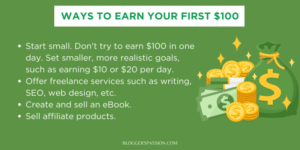 How To Earn First 100 Dollars From Blogging?