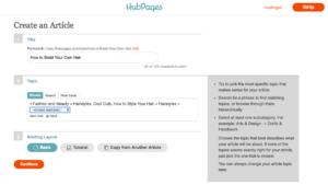 How To Publish Your Articles On Hubpages?