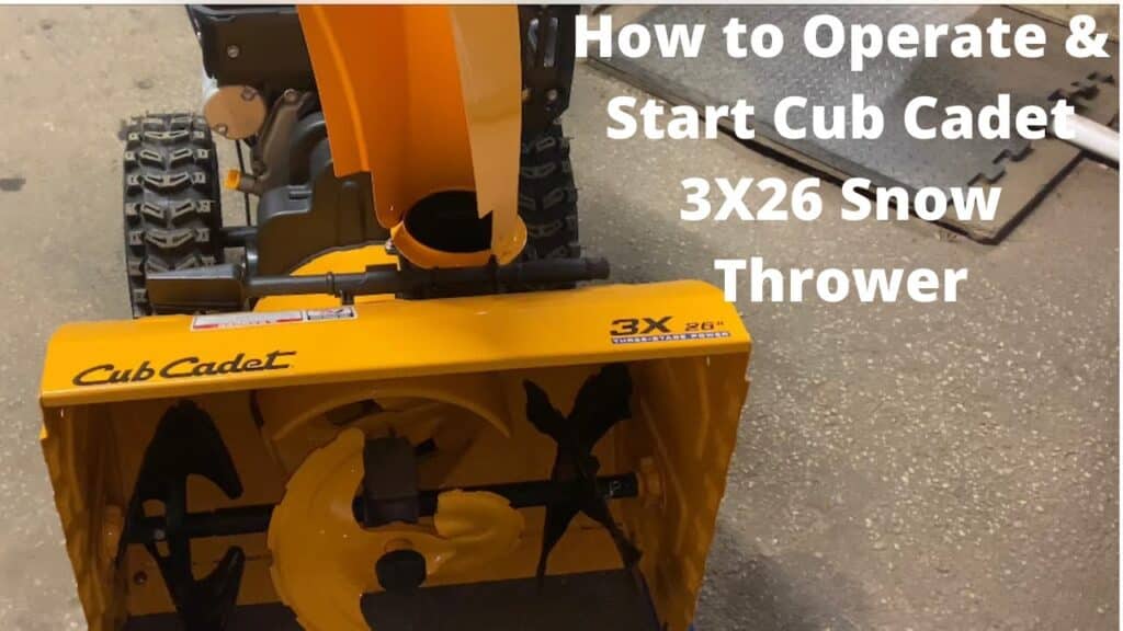 How to Start Cub Cadet Snow Blower