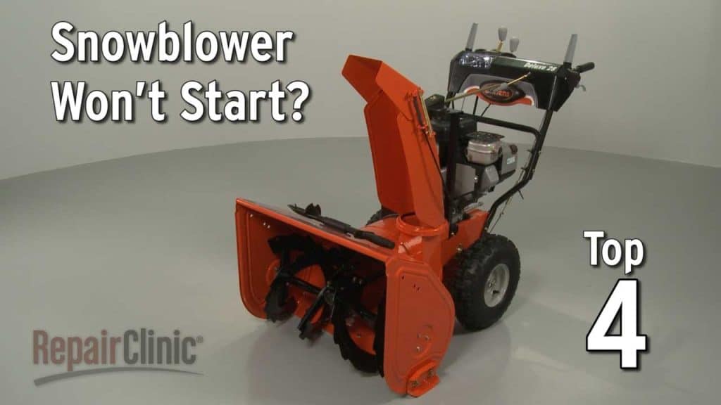 Why Wont My Snow Blower Start
