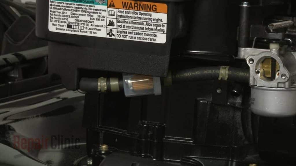 Briggs And Stratton Lawn Mower Fuel Filter Location