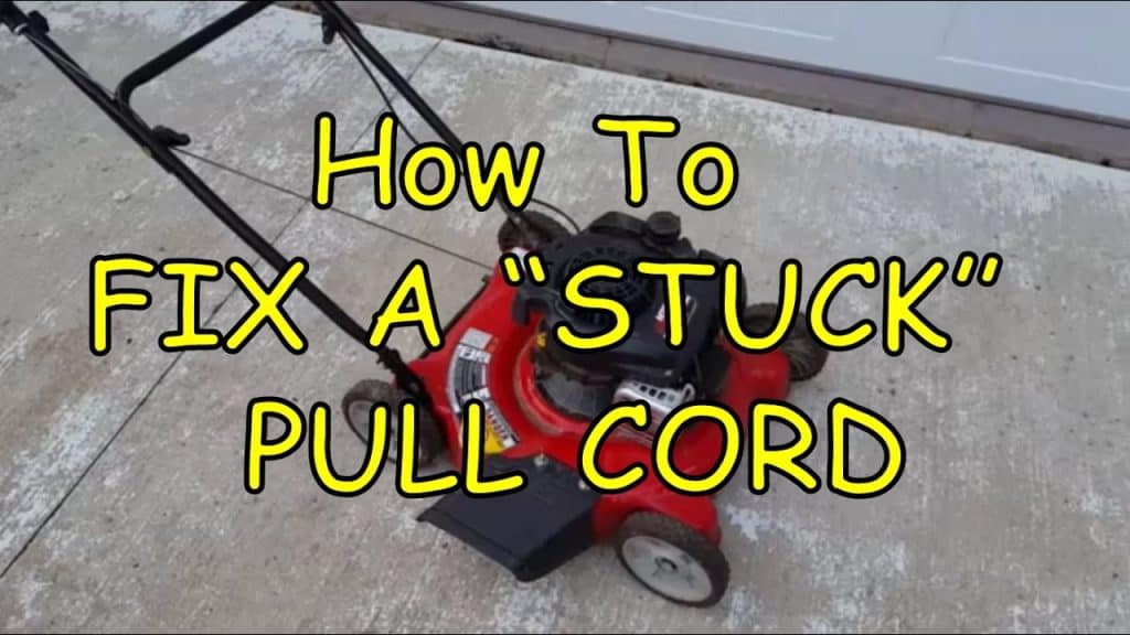 Can'T Pull Lawn Mower Cord