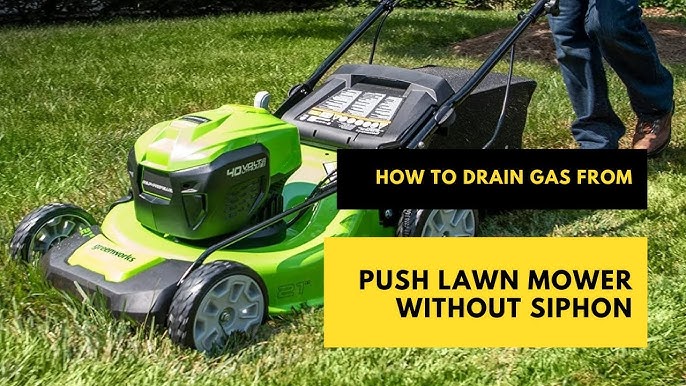 How to Drain Oil from Lawn Mower Without Siphon