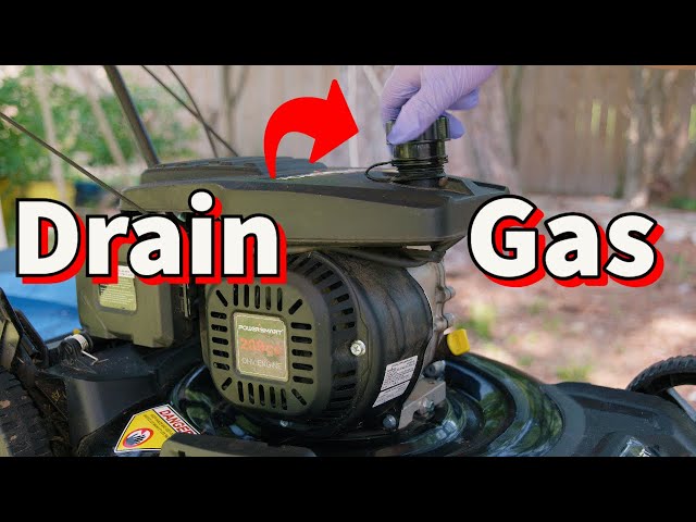 How to Drain Old Gas from Lawn Mower