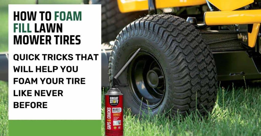 How to Foam Fill Lawn Mower Tires