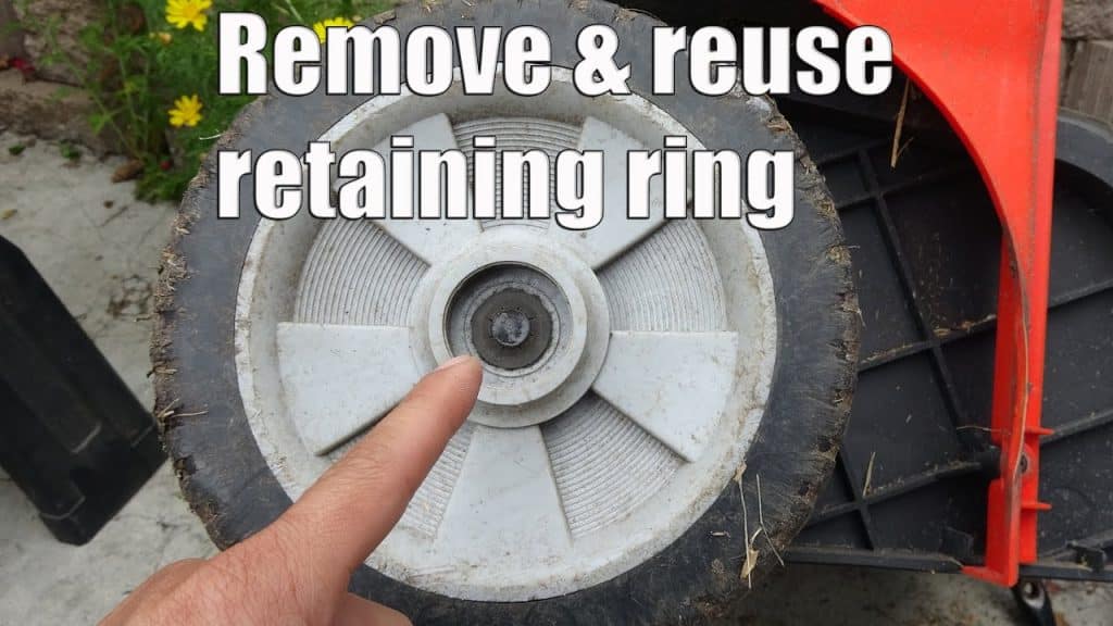 How to Remove Lawn Mower Wheel Retaining Clip