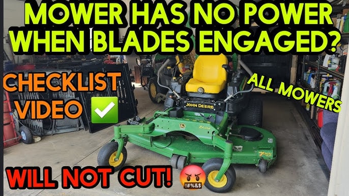 Lawn Mower Loses Power When Cutting