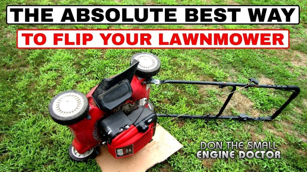 Which Way Do You Tip a Lawn Mower to Clean Underneath