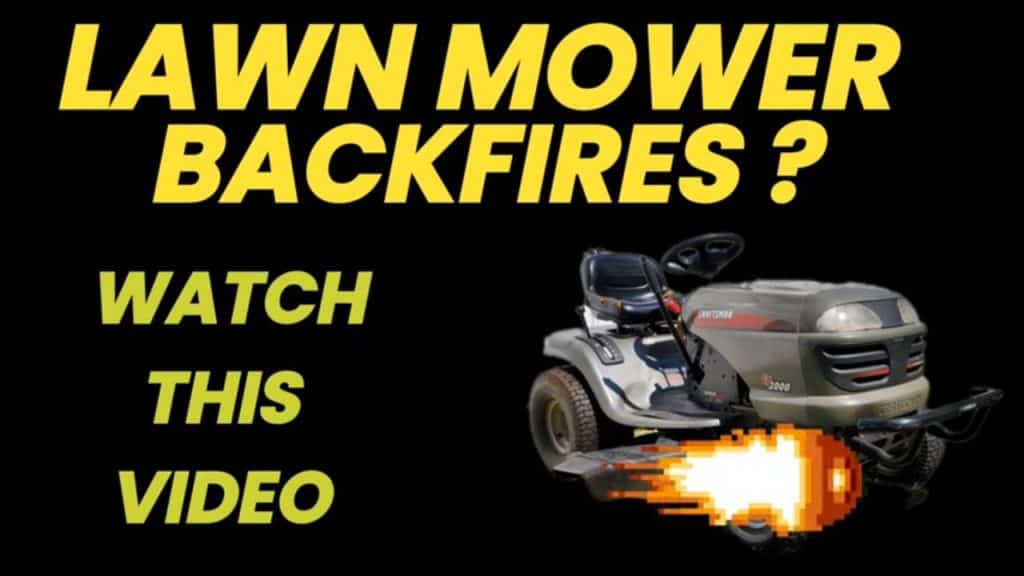 Why Does My Lawn Mower Backfire When I Turn It off