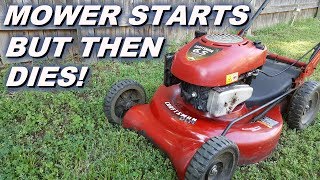 Why is My Lawn Mower Starting Then Dying