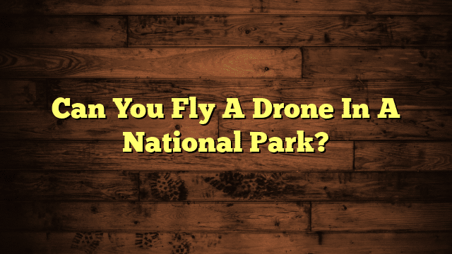 Can You Fly A Drone In A National Park?