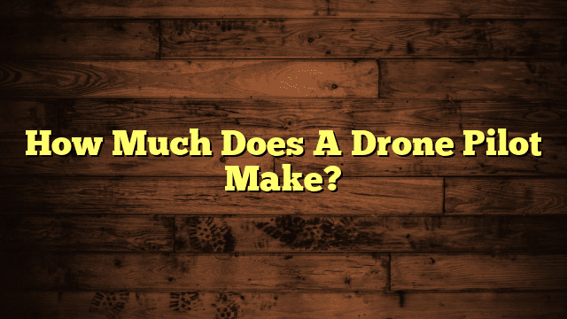 How Much Does A Drone Pilot Make?