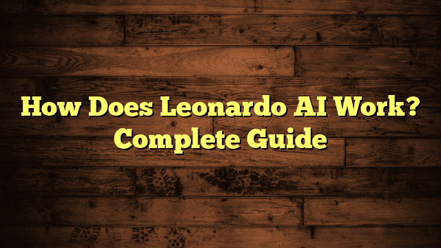 How Does Leonardo AI Work? Complete Guide