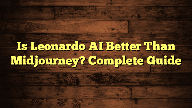 Is Leonardo AI Better Than Midjourney? Complete Guide