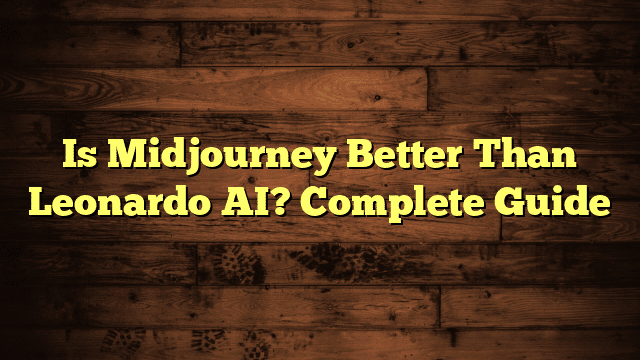Is Midjourney Better Than Leonardo AI? Complete Guide