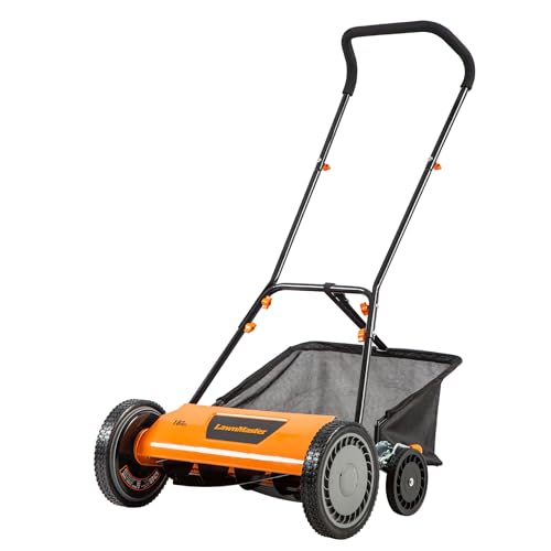 best manual lawn mower with bag