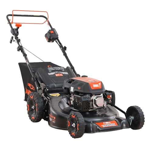 best electric start self propelled gas lawn mower