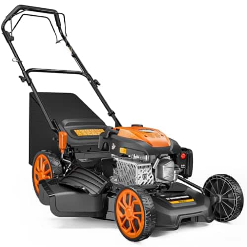 best self propelled lawn mower with side discharge