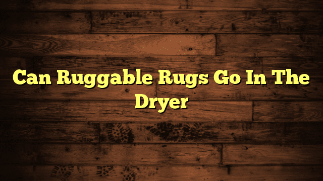 Can Ruggable Rugs Go In The Dryer