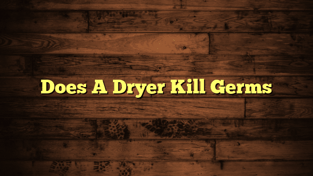 Does A Dryer Kill Germs