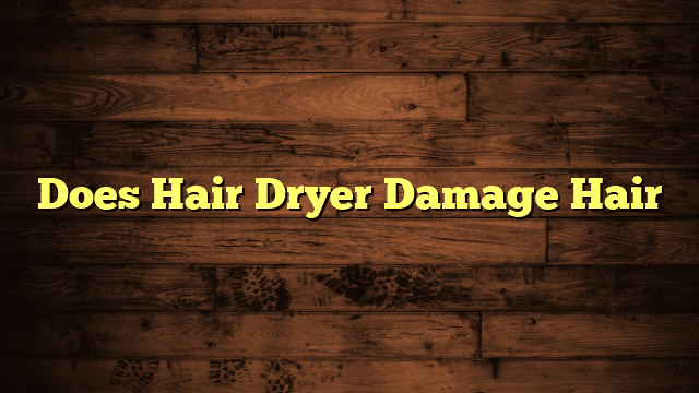 Does Hair Dryer Damage Hair