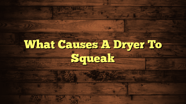 What Causes A Dryer To Squeak
