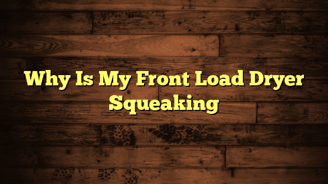 Why Is My Front Load Dryer Squeaking