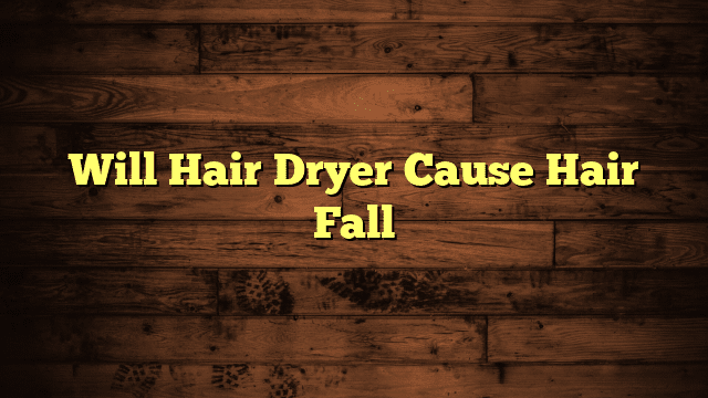 Will Hair Dryer Cause Hair Fall