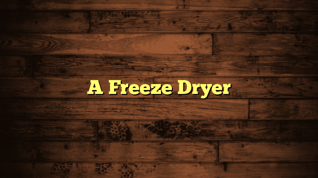 A Freeze Dryer