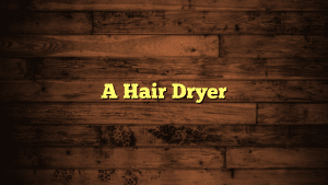 A Hair Dryer
