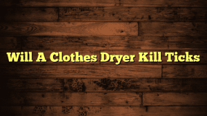 Will A Clothes Dryer Kill Ticks